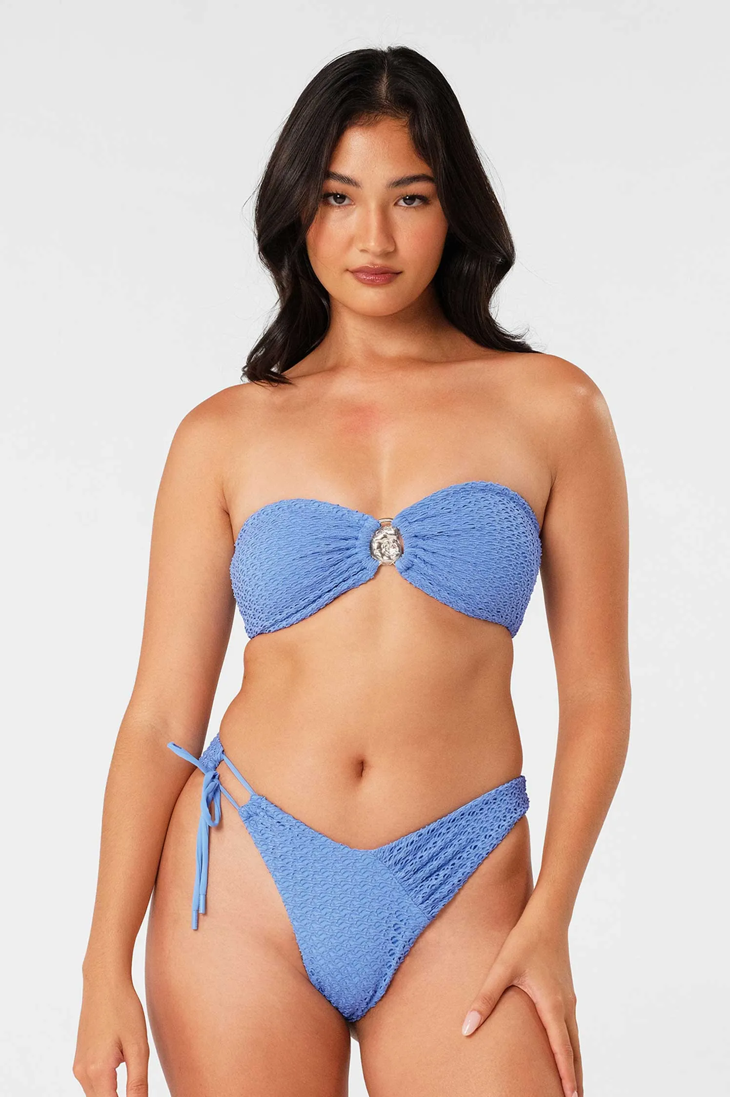 Alana Tie Front Cheeky Bottoms / Oceania Crochet