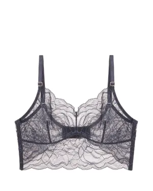 All Lace Roses Longline Bralette