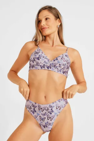 Brooke Bralette Top / Flutter Love Satin FINAL SALE
