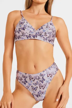 Brooke High Waist Medium Bottoms / Flutter Love Satin FINAL SALE