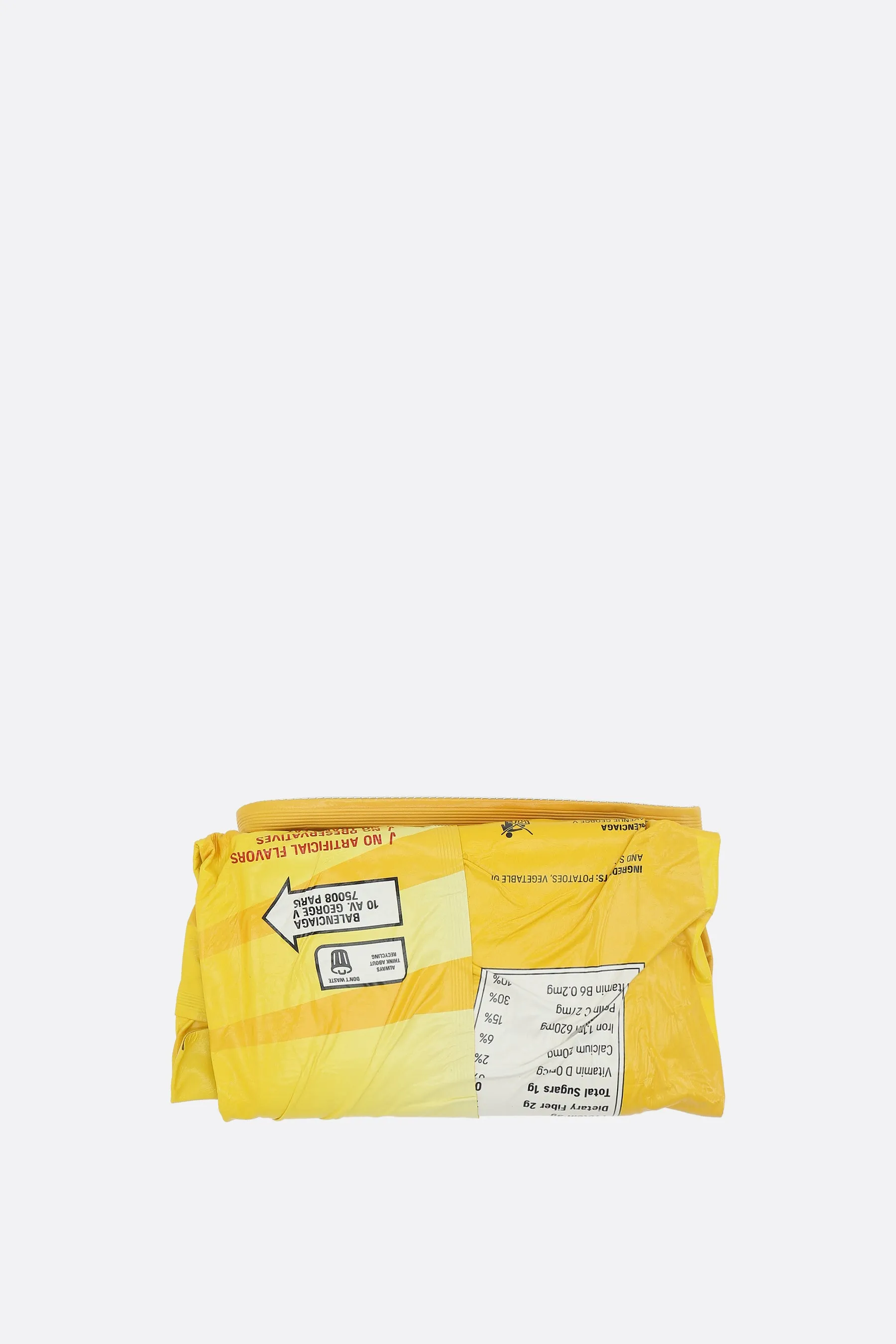 Chips clutch in shiny leather
