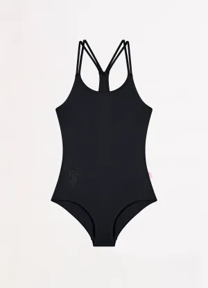 Essentials Girls Multi Strap One Piece - Black
