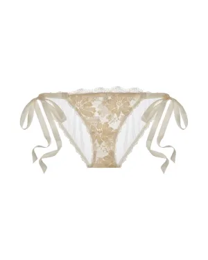 Gilded Lace Side-Tie Bikini