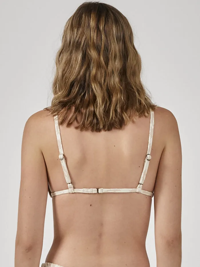 Glitch Triangle Bikini Top - Sunlight