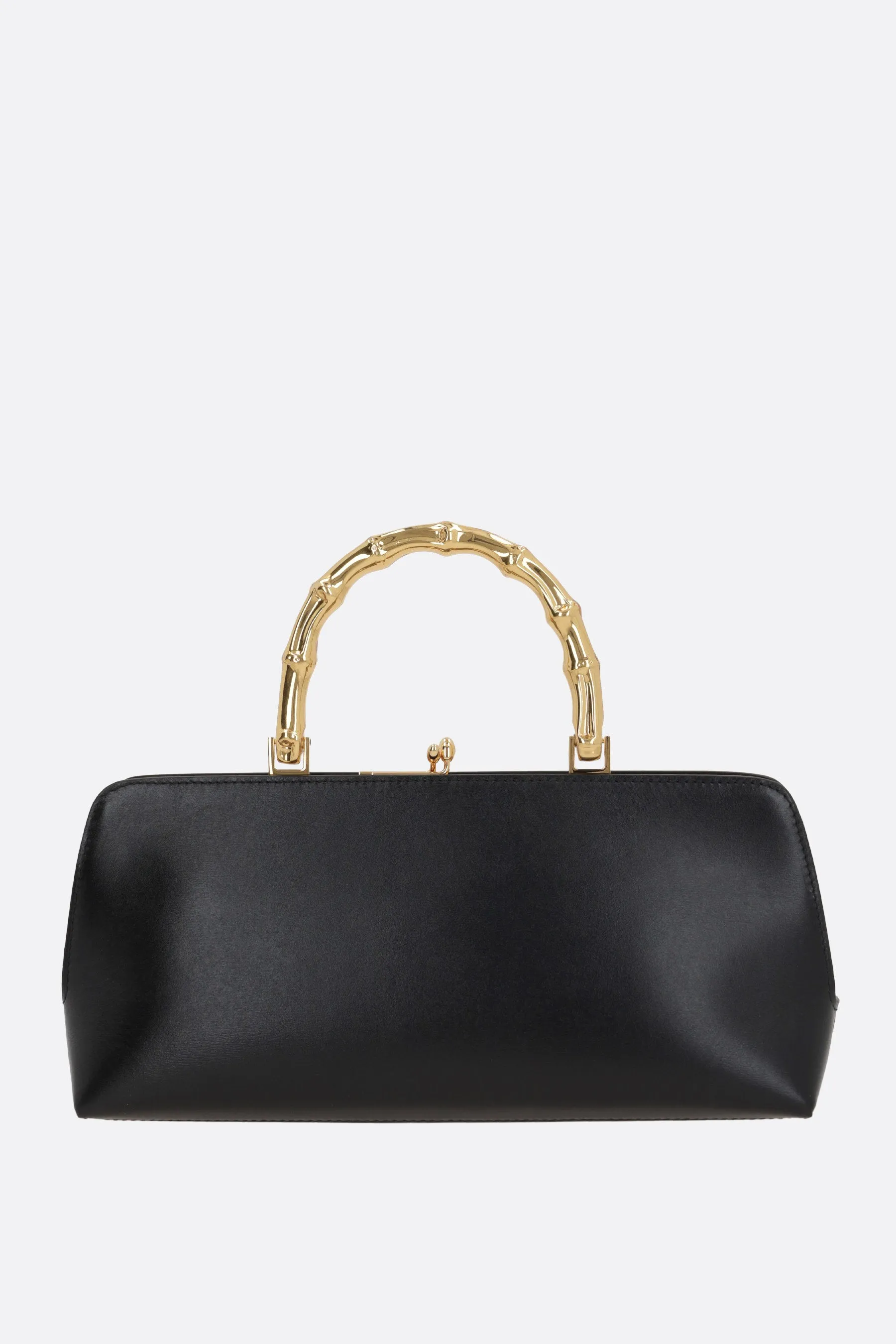 Goji Bamboo small bag in shiny leather