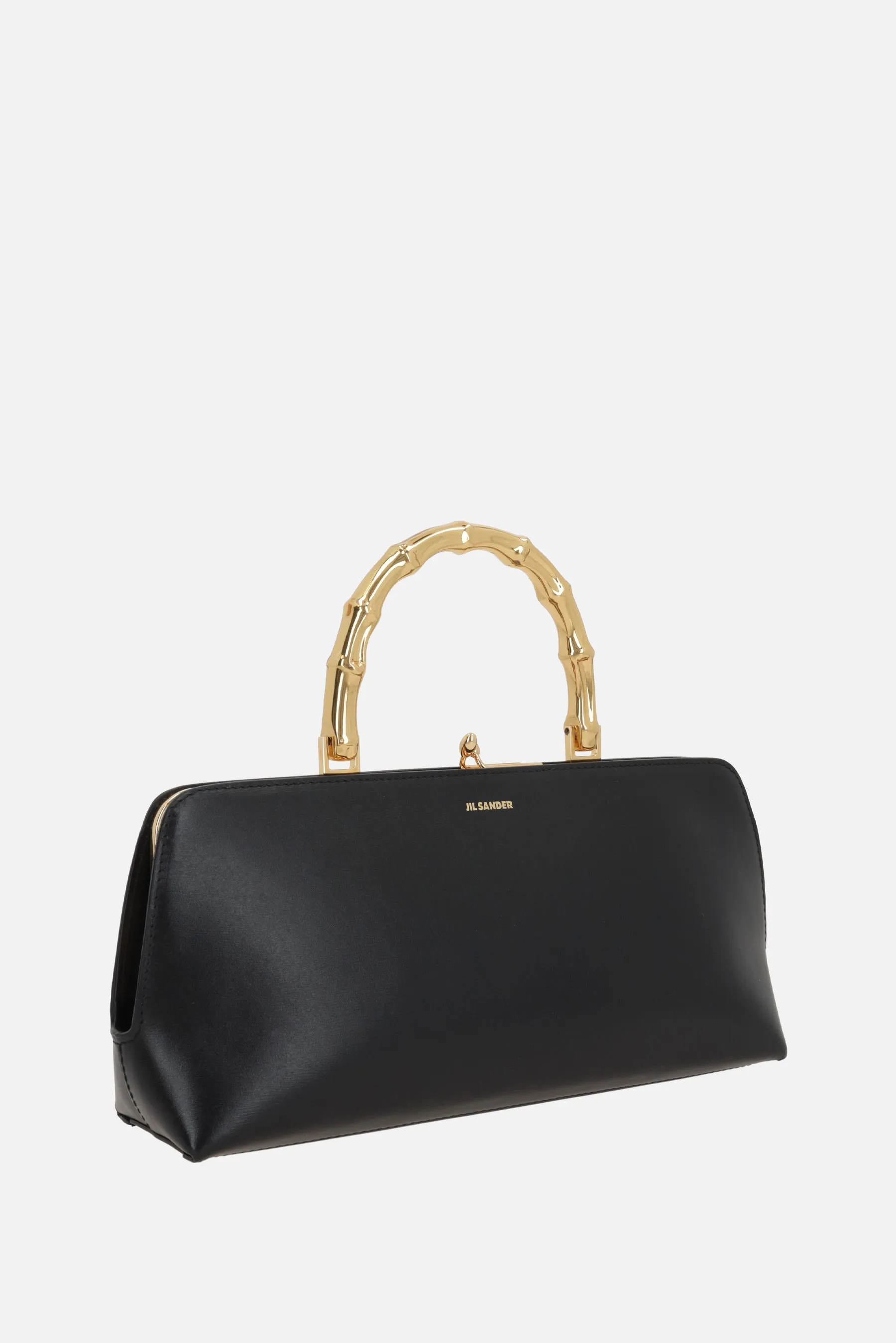 Goji Bamboo small bag in shiny leather