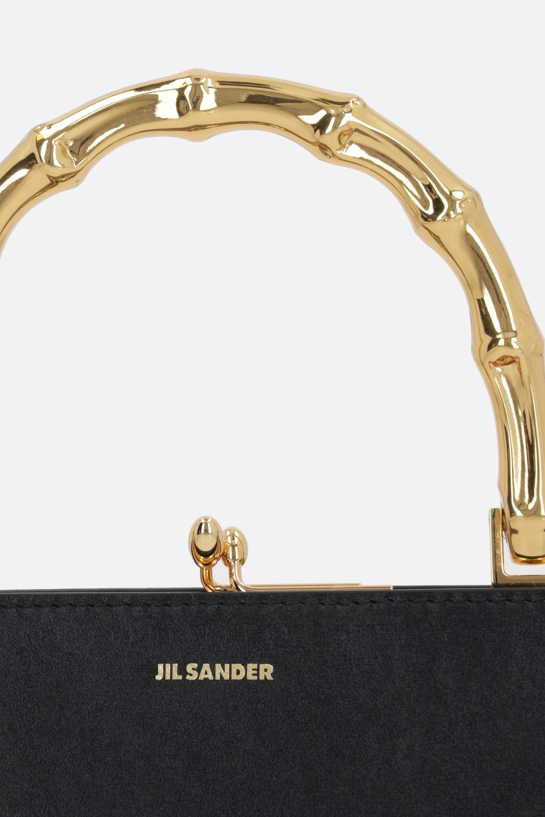Goji Bamboo small bag in shiny leather