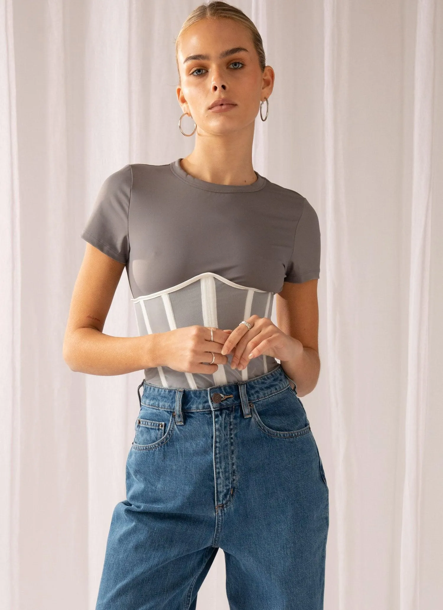 Higher Love bustier - White
