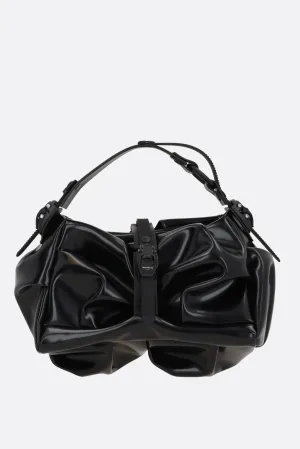 I96 handbag in shiny faux leather
