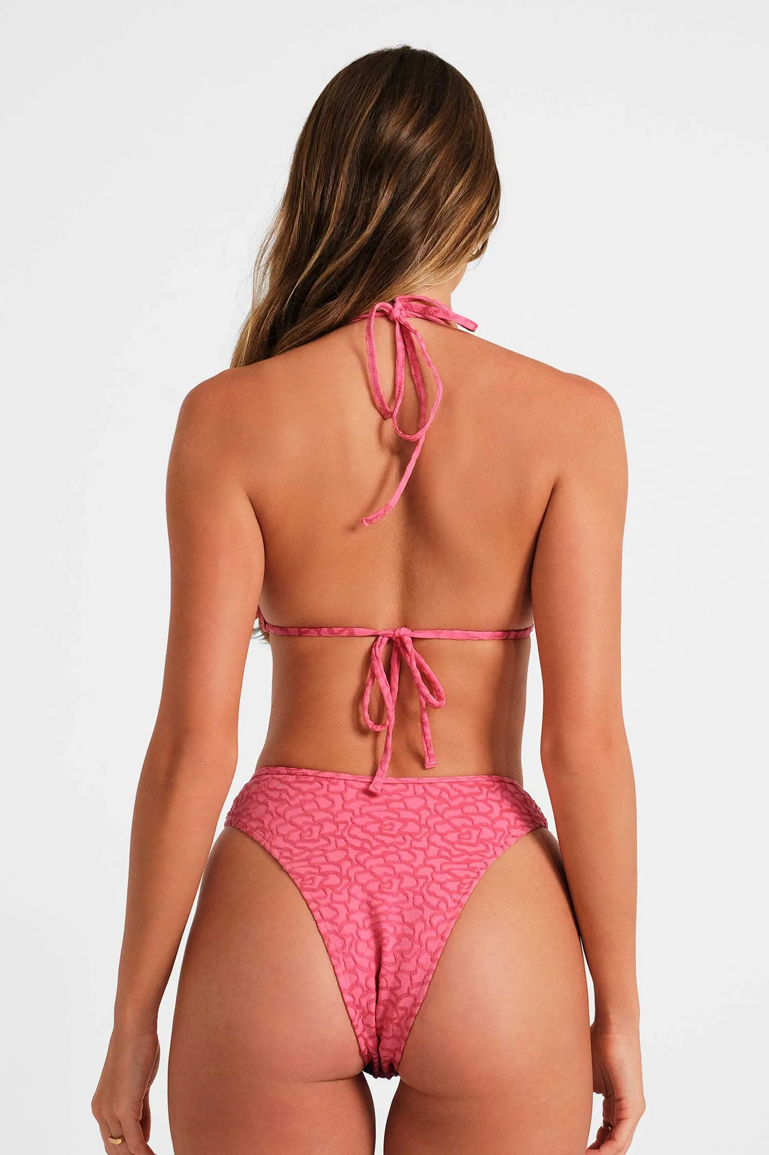 Isabelle Triangle Top / Rosy Glow Jacquard FINAL SALE