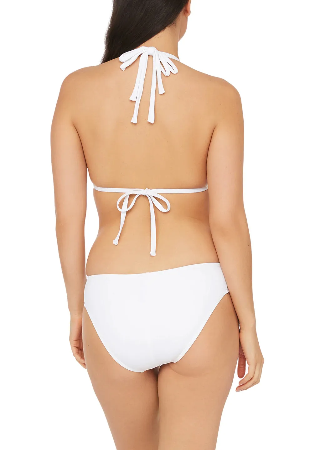 La Blanca White Halter Triangle Top