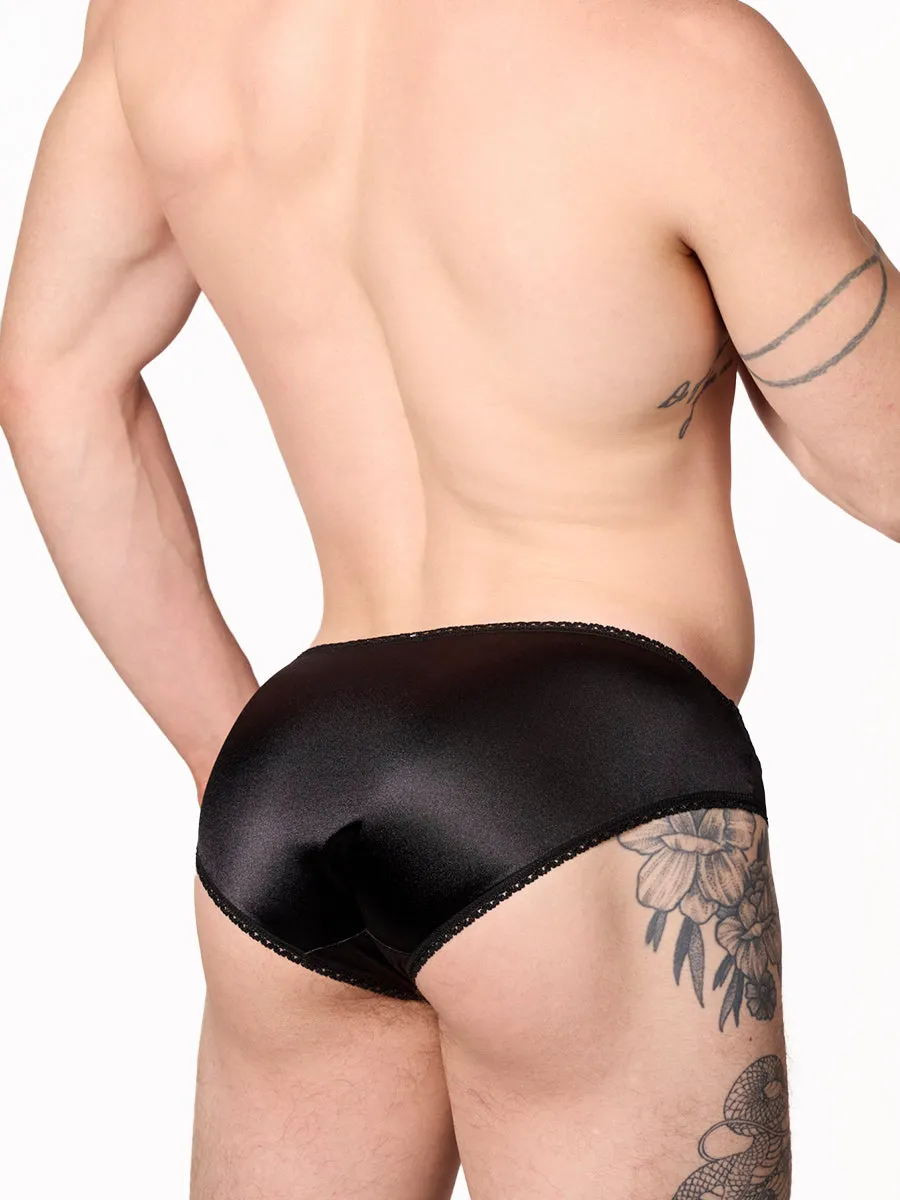 Luxe Satin & Lace Bikini Panty