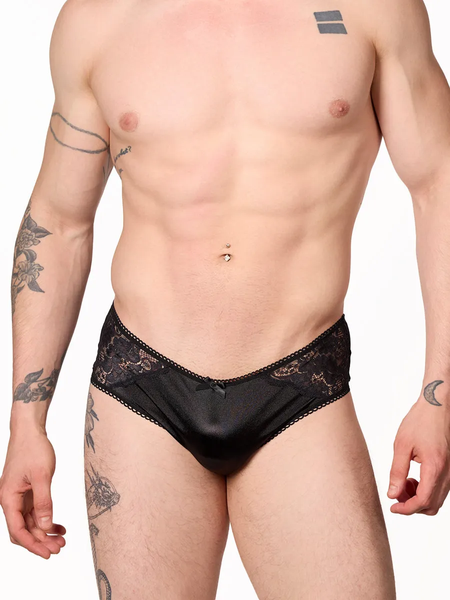 Luxe Satin & Lace Hipster Panty