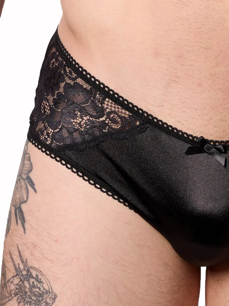 Luxe Satin & Lace Hipster Panty