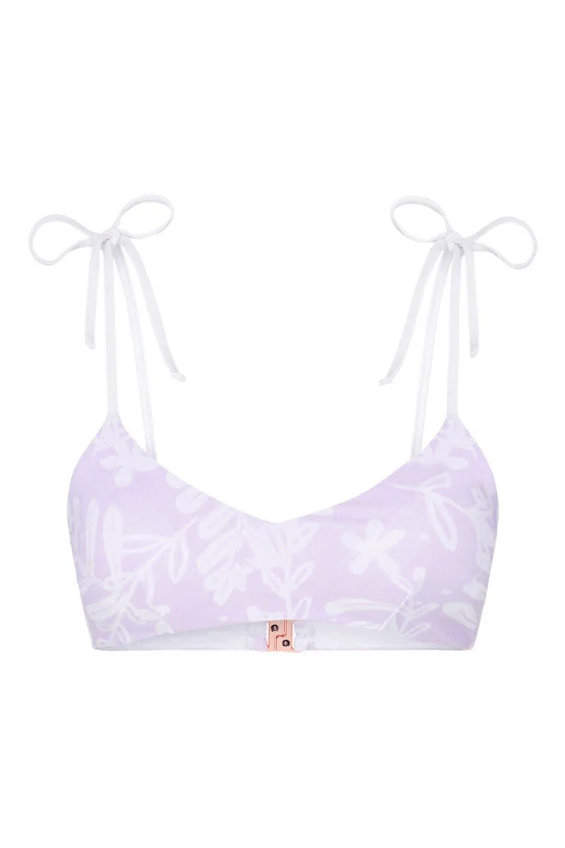 Mia Bikini Top - Lilac Floral