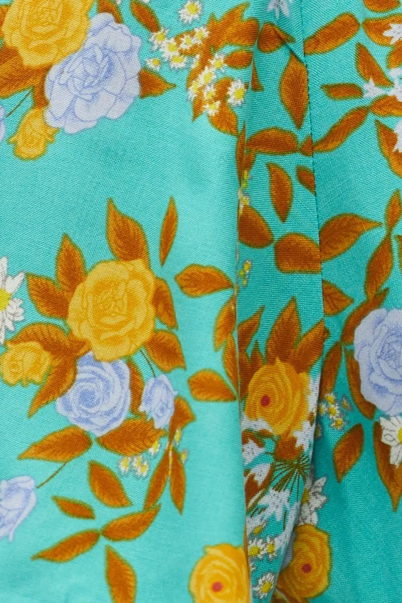 Print Halter Top Sleeveless Crop Halter
