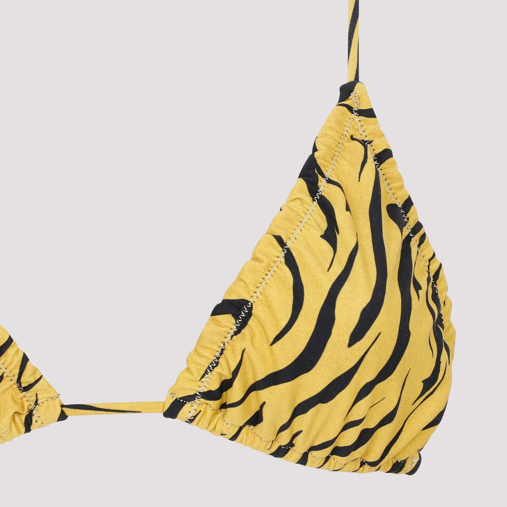 Reina Olga Guia Tiger Printed Triangle Cup Bikini Set