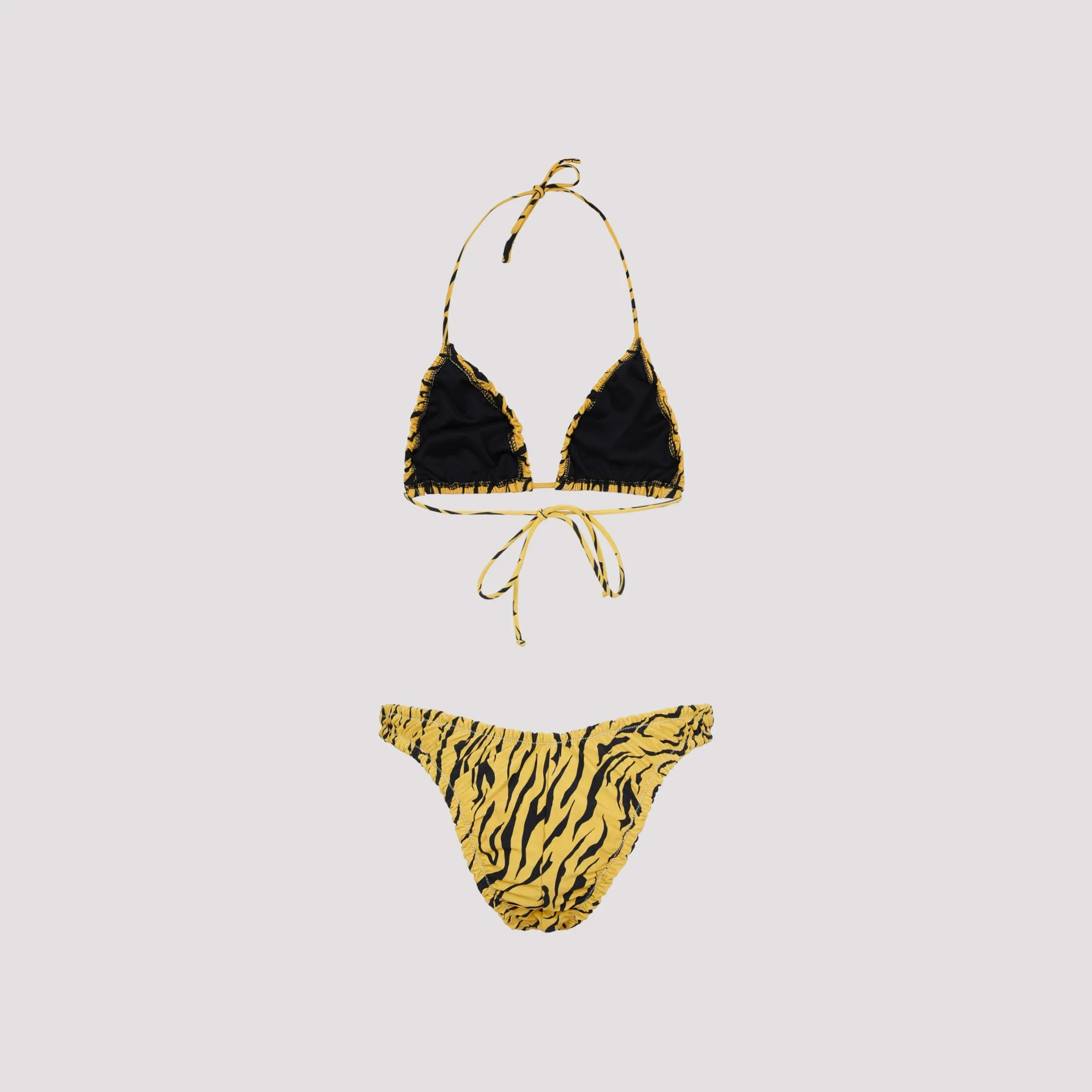 Reina Olga Guia Tiger Printed Triangle Cup Bikini Set
