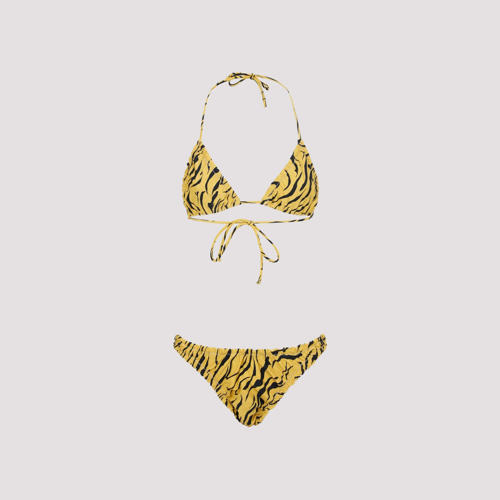 Reina Olga Guia Tiger Printed Triangle Cup Bikini Set