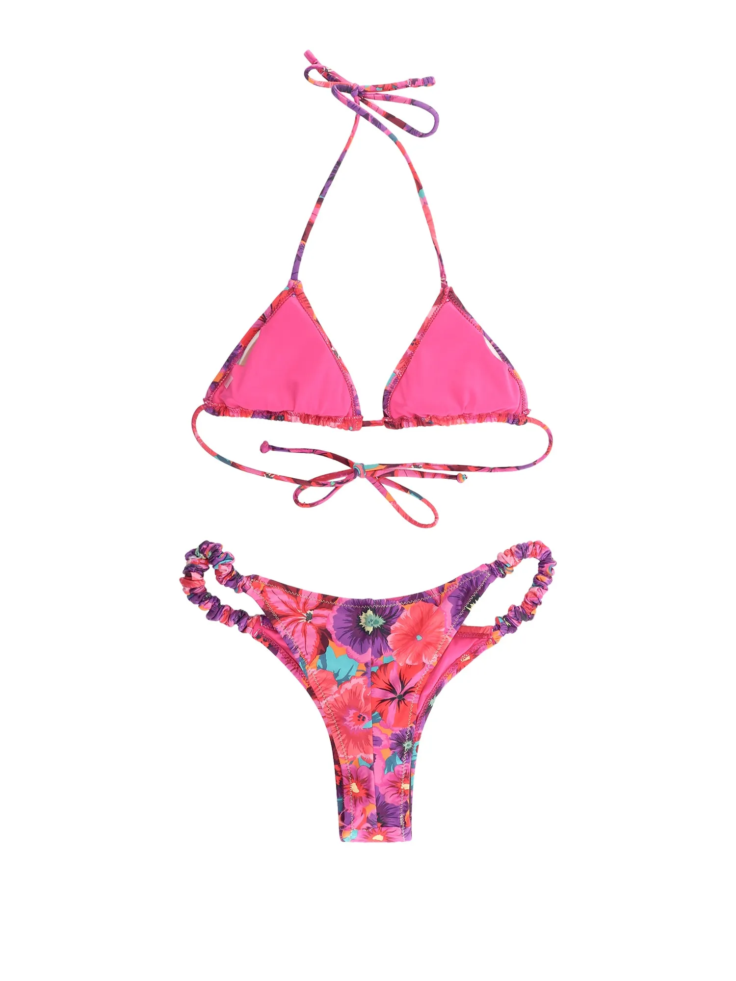 Reina Olga Scrunchie Triangle Cup Bikini Set