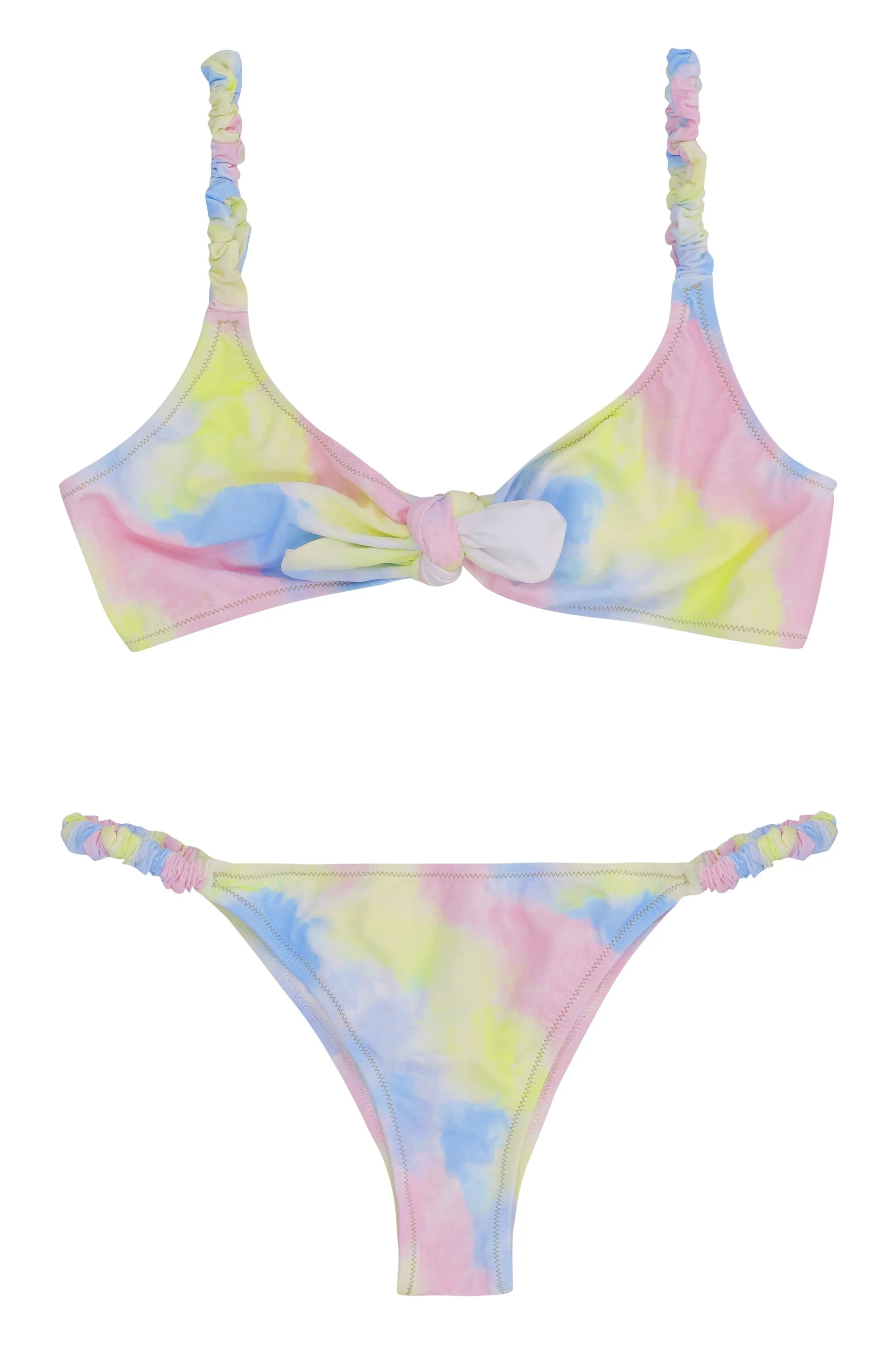 Reina Olga Tie-Dyed Triangle Bikini Set