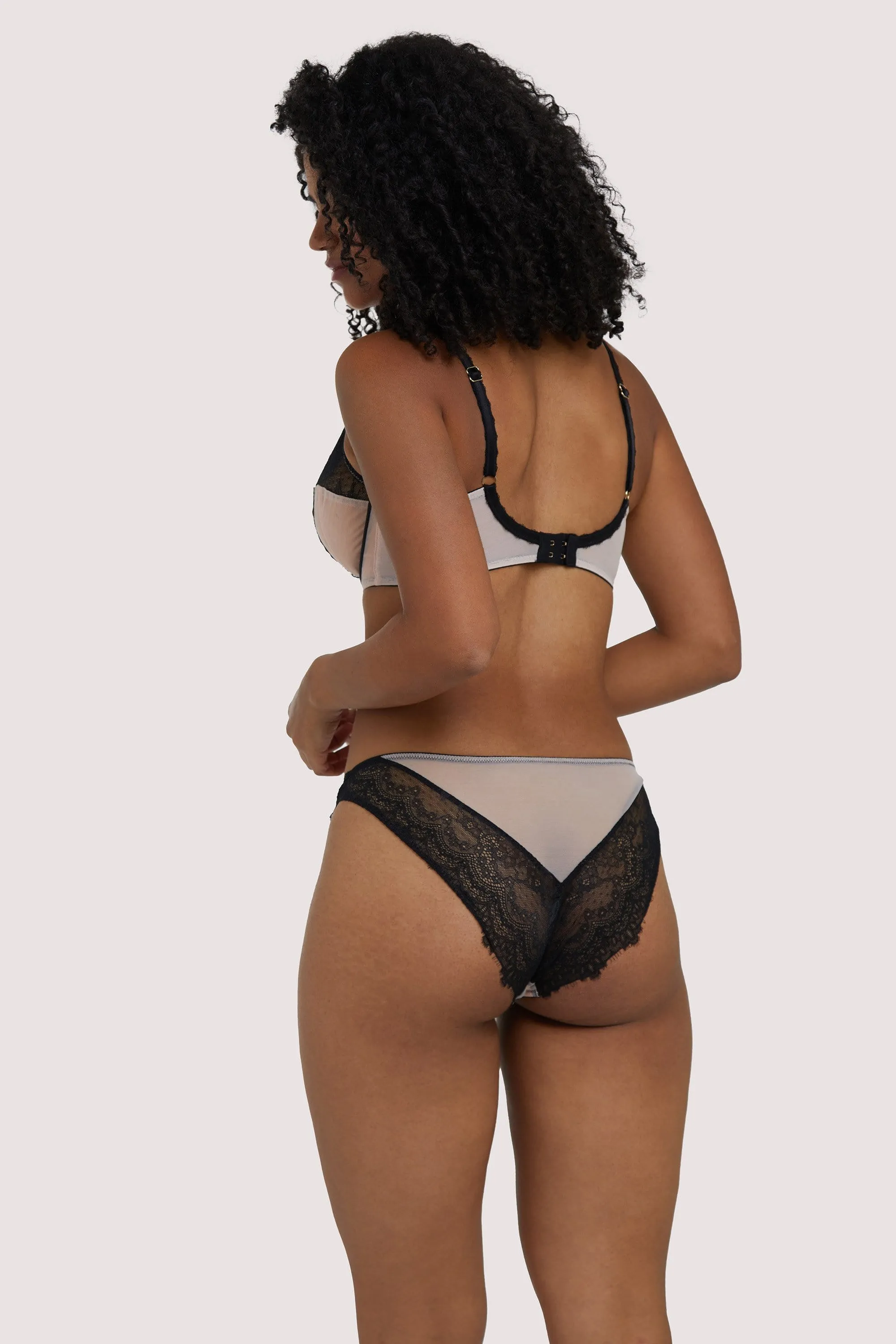 Rosalyn Black and Blush Brazillian Brief
