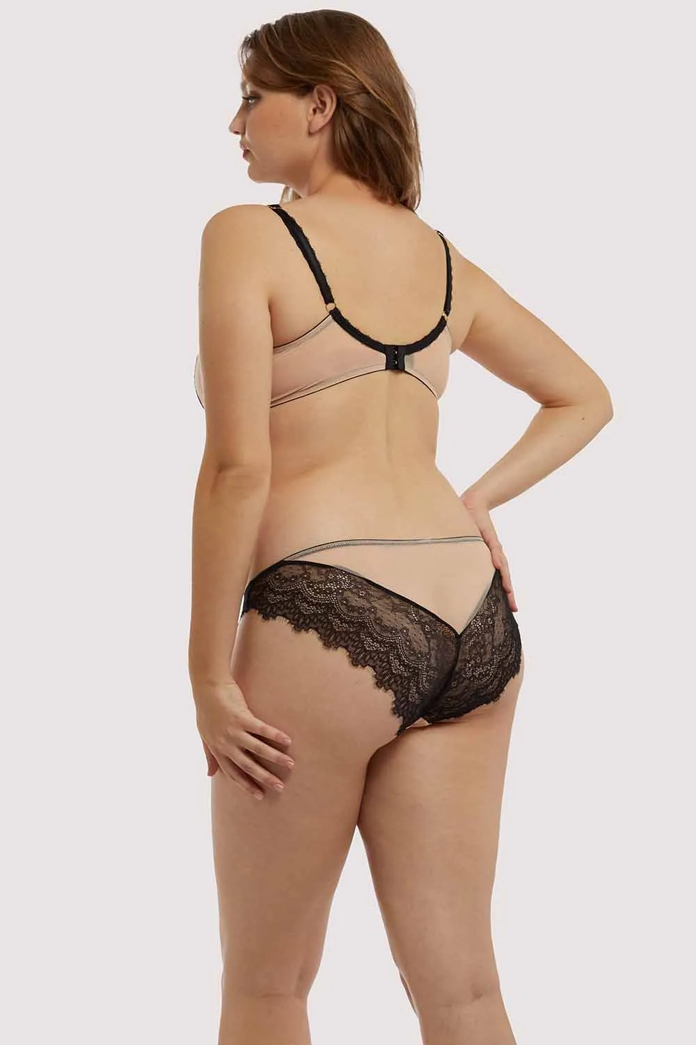 Rosalyn Black and Blush Brazillian Brief