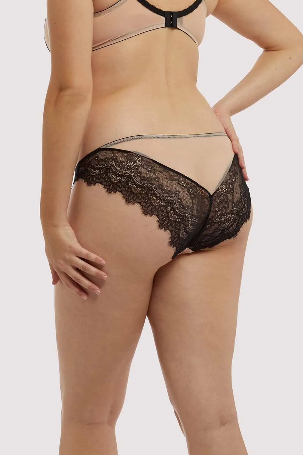 Rosalyn Black and Blush Brazillian Brief