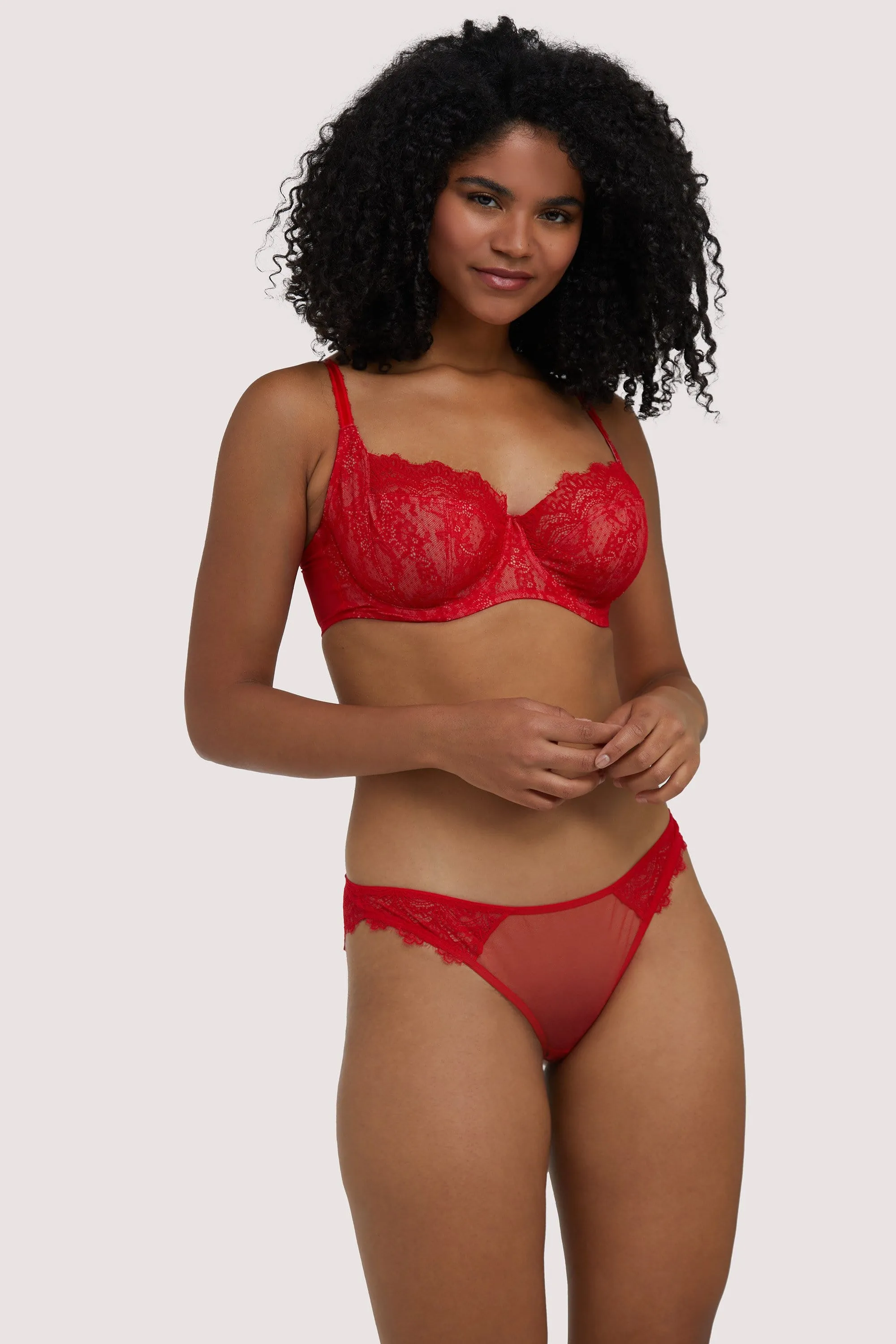 Rosalyn Red Balcony Bra