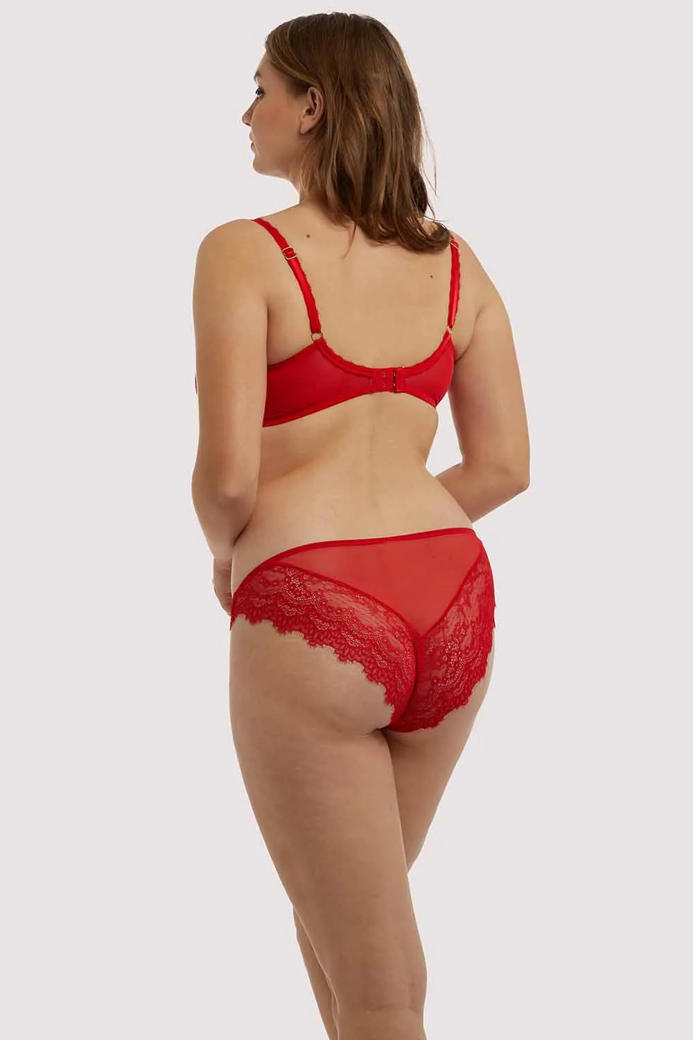 Rosalyn Red Balcony Bra