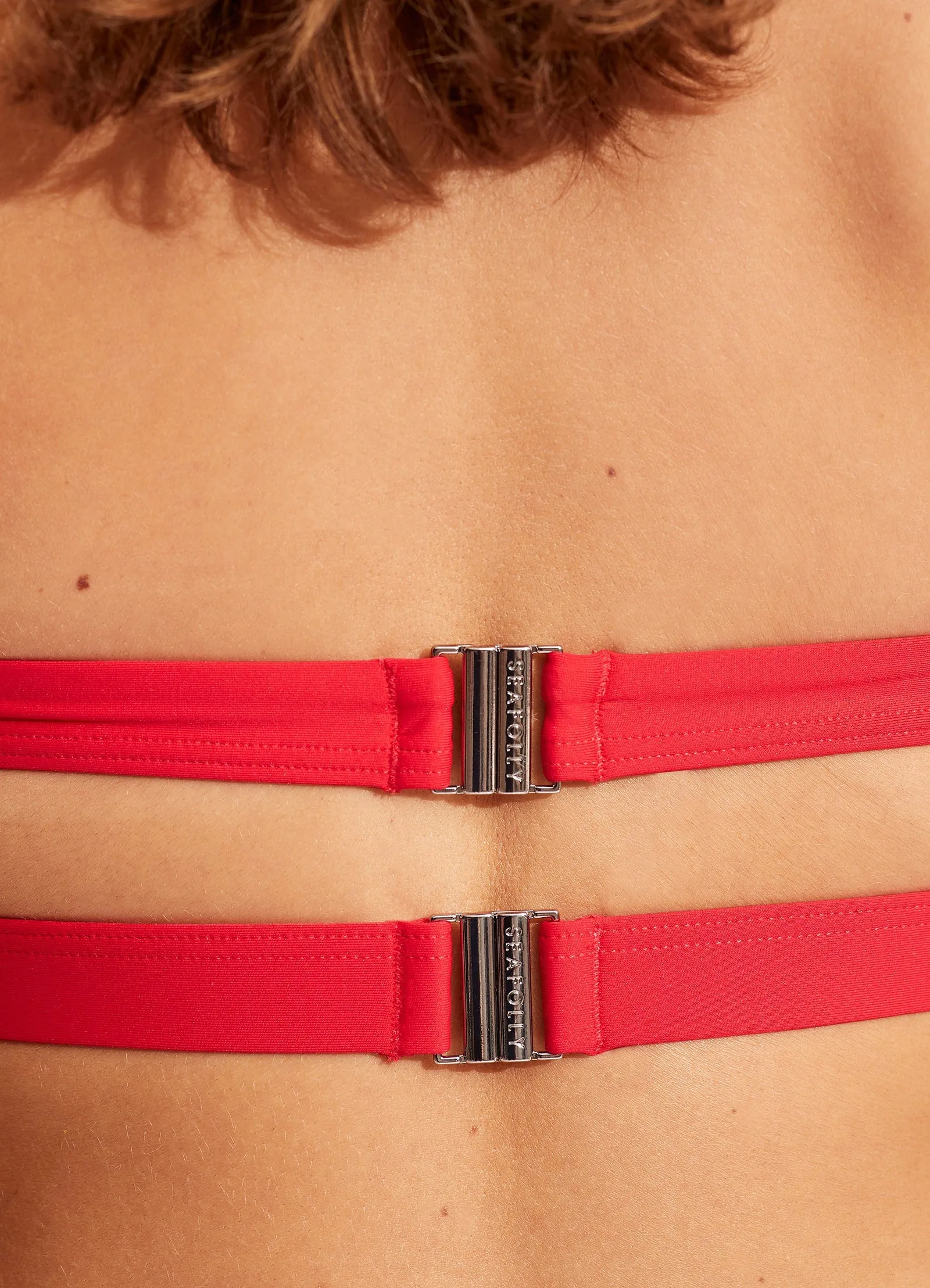 Seafolly Collective Halter Bra - Chilli Red