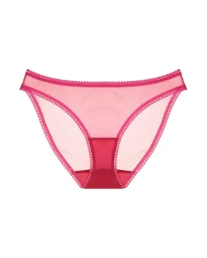 Solid Mesh Hip Bikini