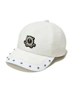 Unisex Royal Stud Cap White