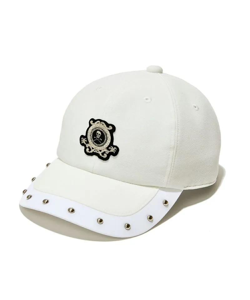 Unisex Royal Stud Cap White
