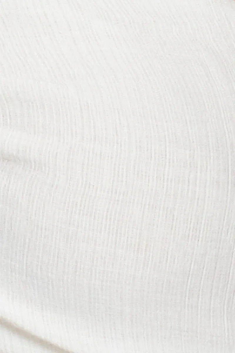 White Halter Bralette Crop