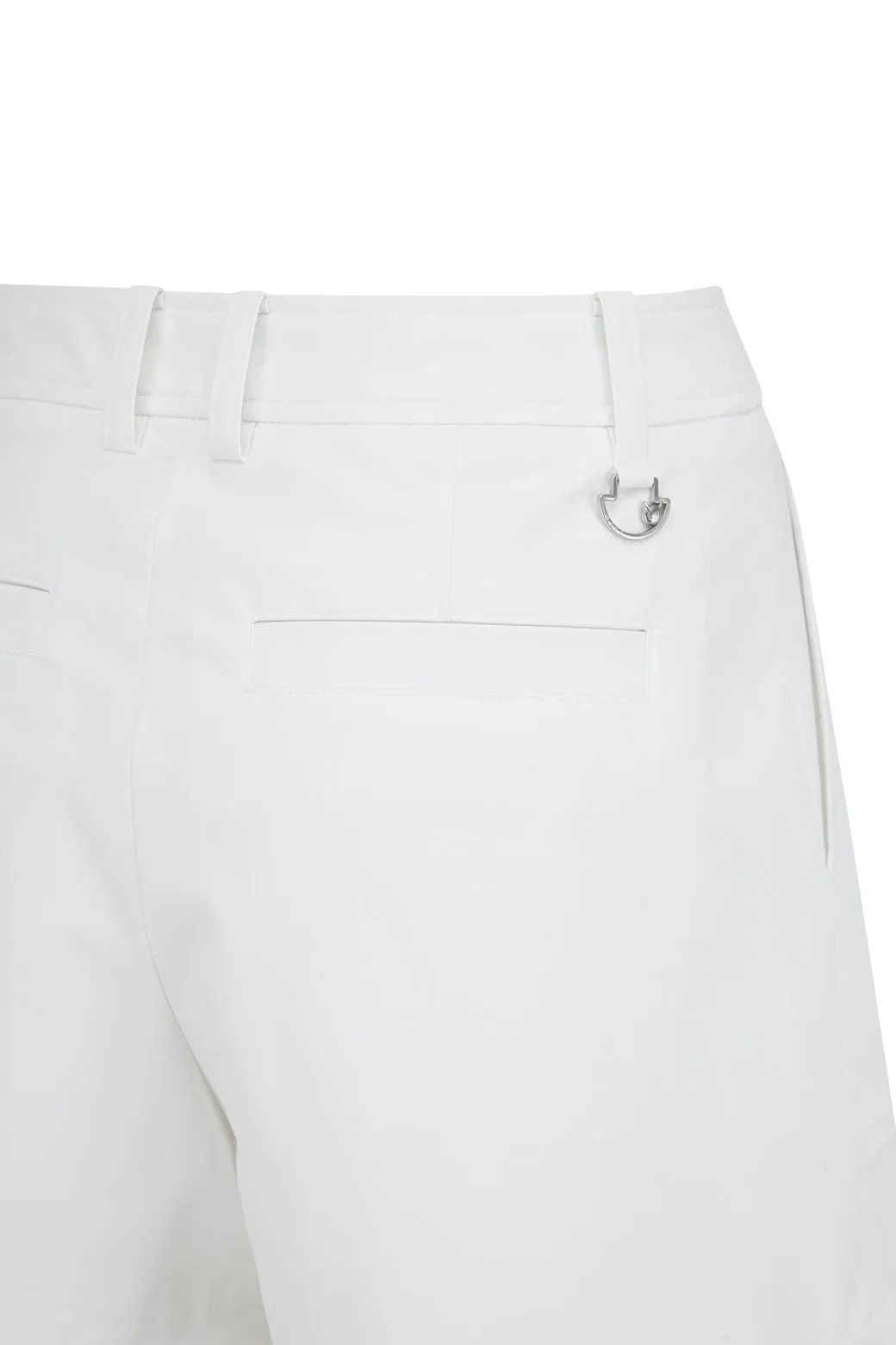 Women's Big Square Pocket Shorts White