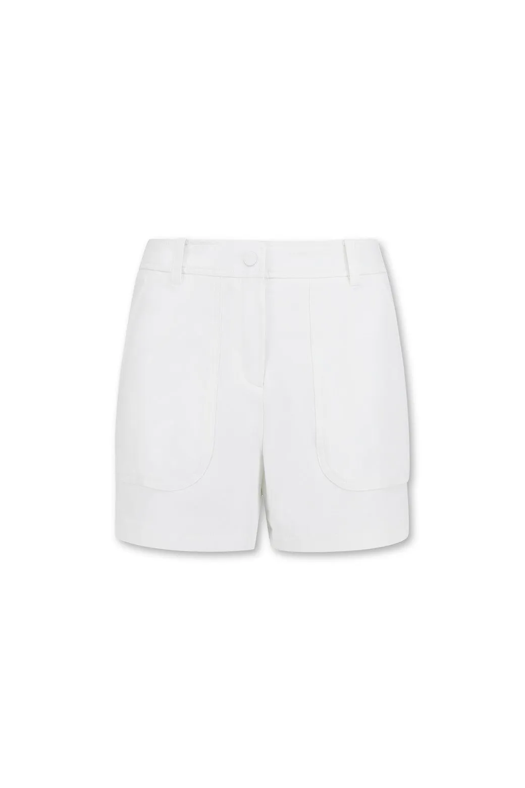 Women's Big Square Pocket Shorts White