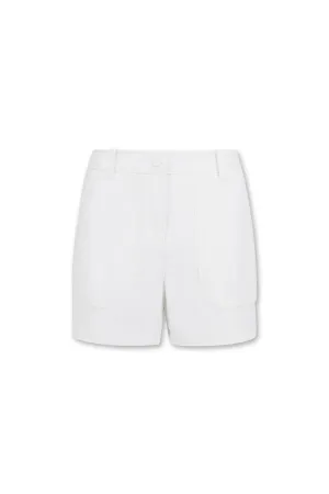 Women's Big Square Pocket Shorts White
